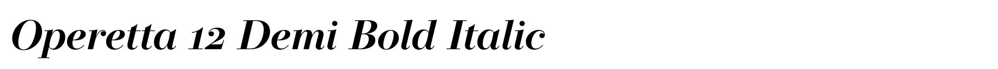 Operetta 12 Demi Bold Italic image